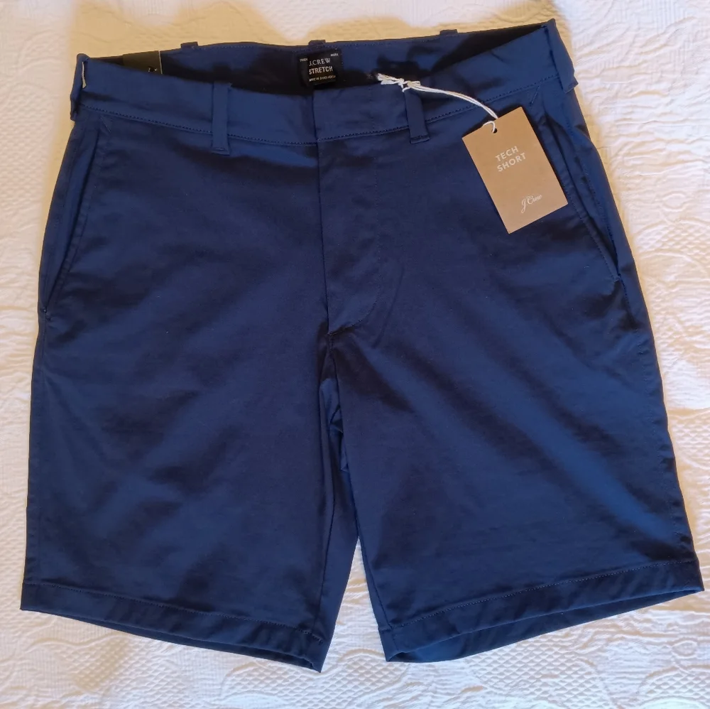 NWT J. Crew 9” Stretch Tech Short 29W x 9